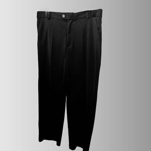 Men’s (W-38 / 30) Black Stretch Classic Ballroom Dance Pants